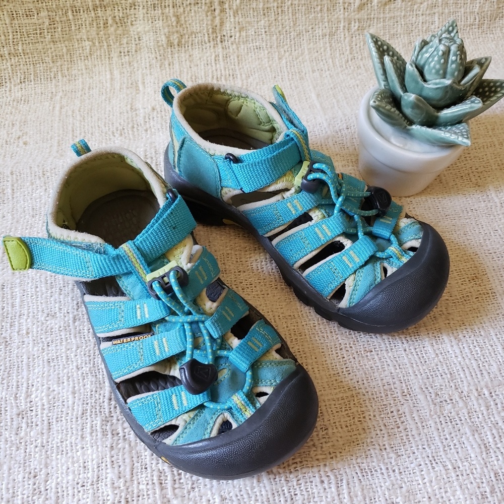 KEEN Aqua Blue Green Toddler Hiking Water Shoes